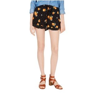 Bebop Orange Ruffle Flowy Shorts